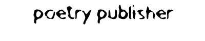 poetry publisher